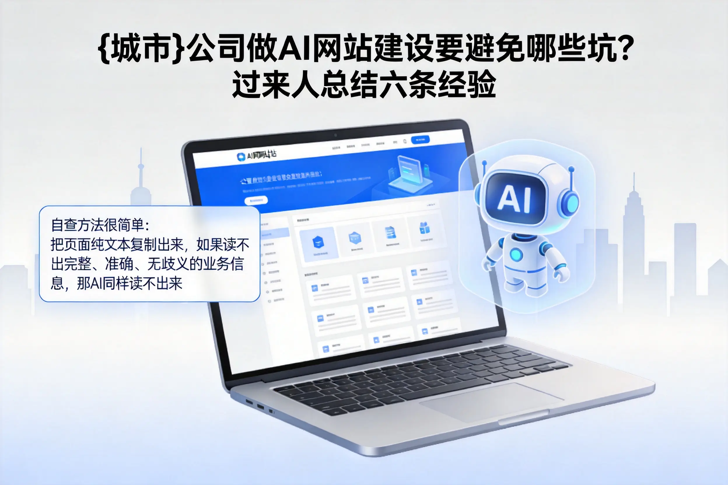 镇江公司做AI网站建设要避免哪些坑?过来人总结六条经验