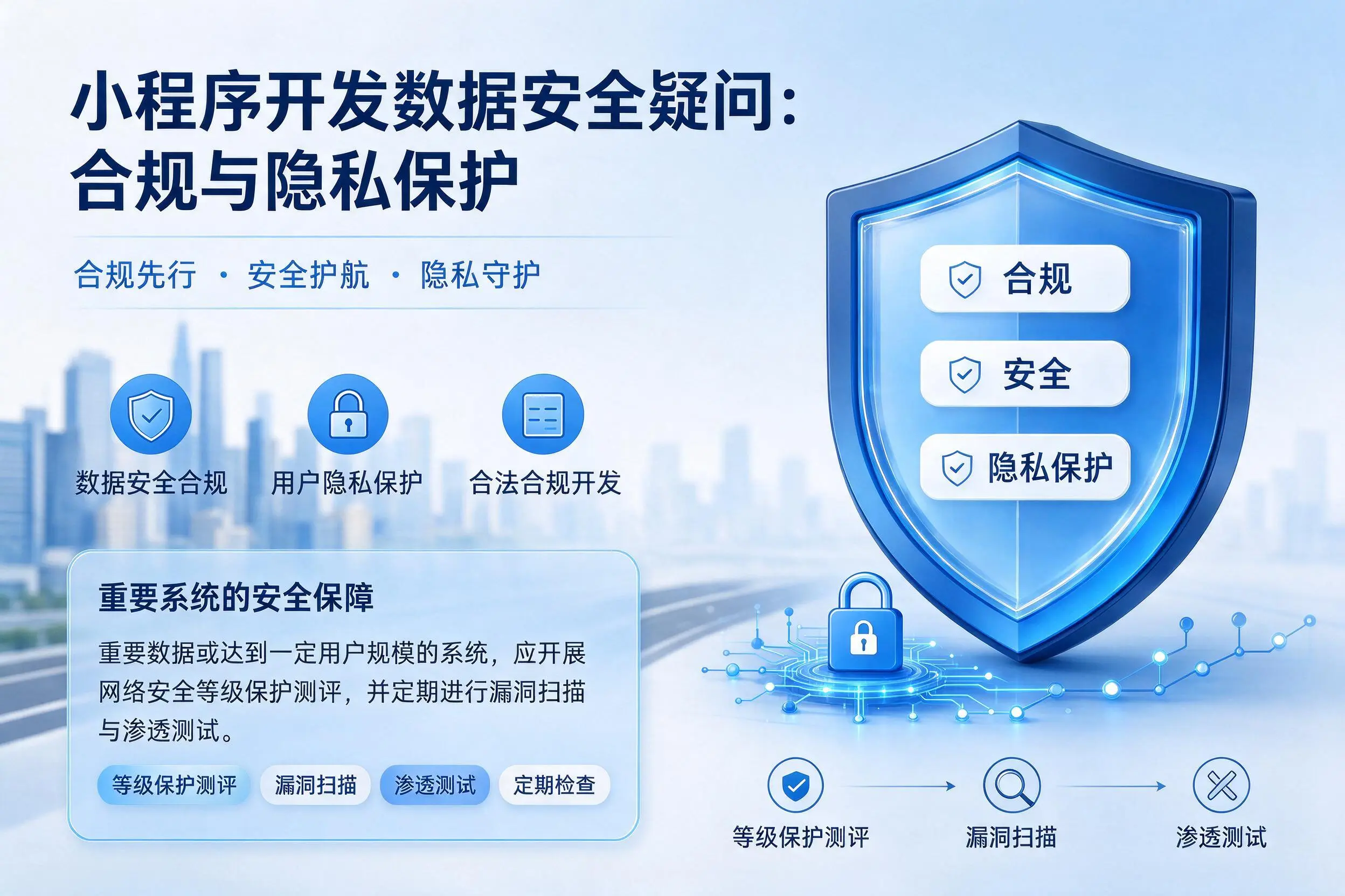 镇江小程序开发数据安全疑问：合规与隐私保护