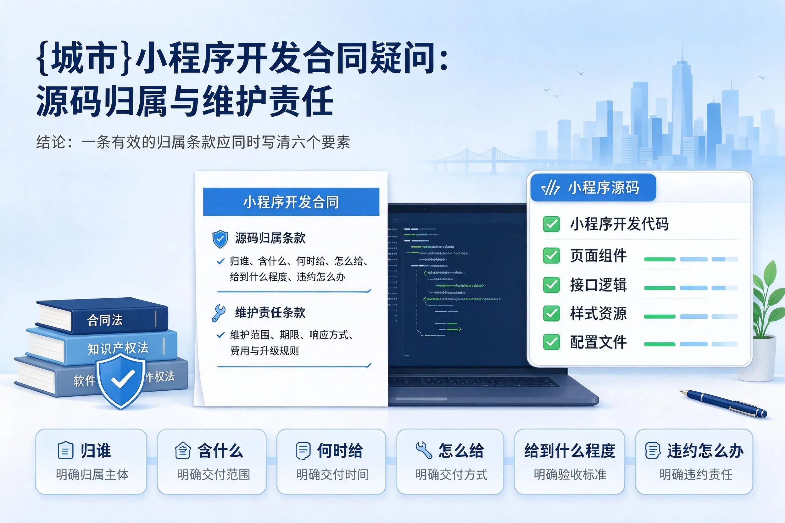 镇江小程序开发合同疑问：源码归属与维护责任