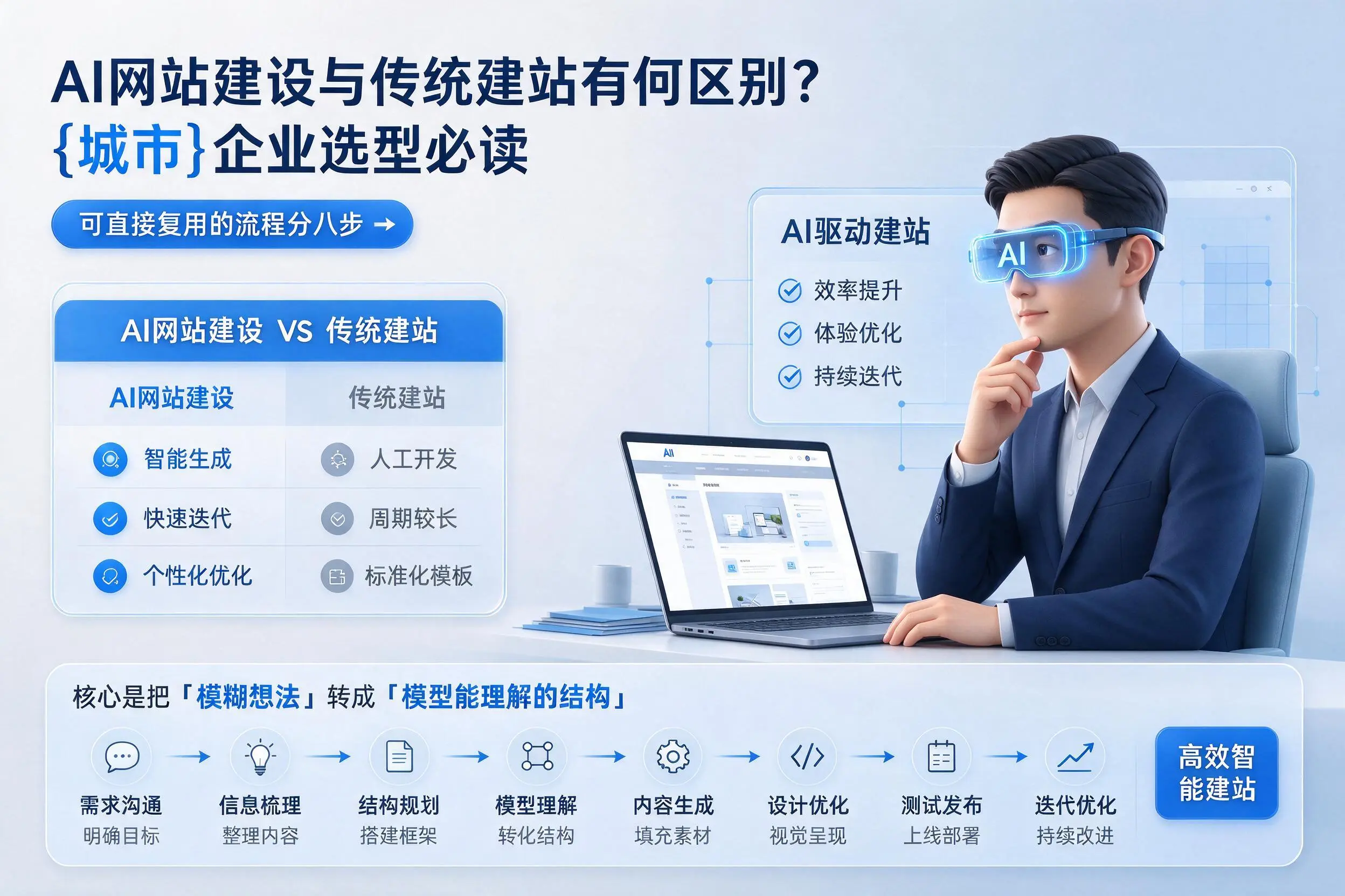 AI网站建设与传统建站有何区别?镇江企业选型必读